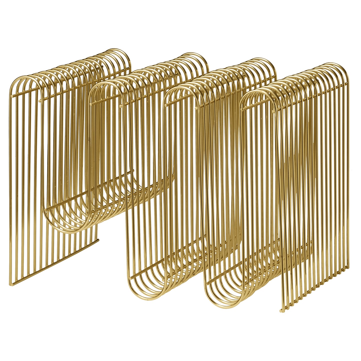 CURVA Magazine Holder by AYTM #Gold