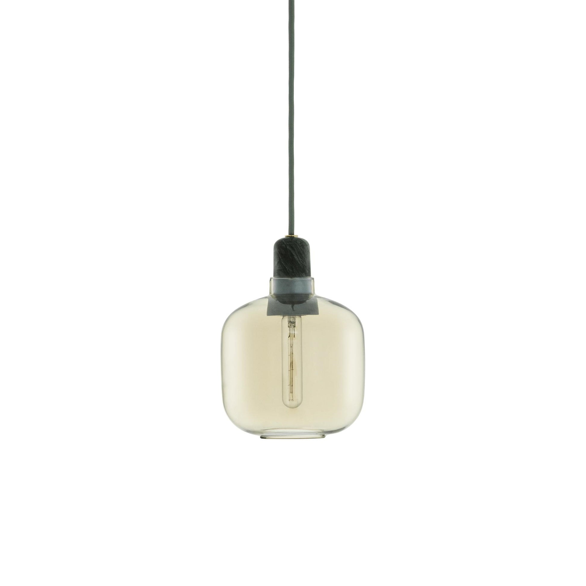 Amp Pendant Lamp Small by Normann Copenhagen #Gold / Green marble
