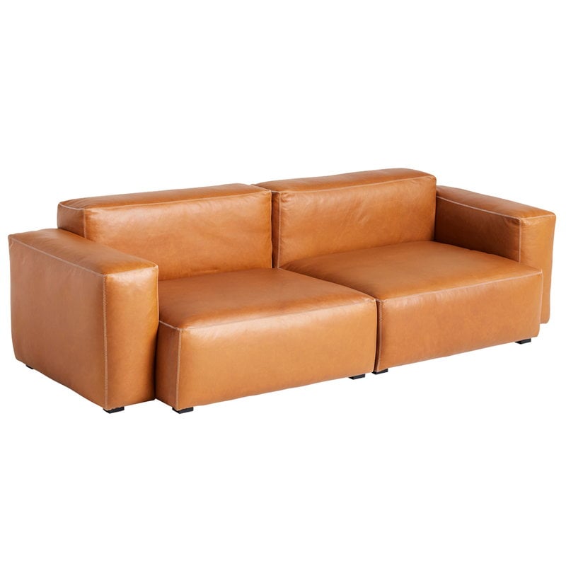 Mags Soft 2,5-seater sofa by HAY #Comb.1 low arm, Sense 250 leather #