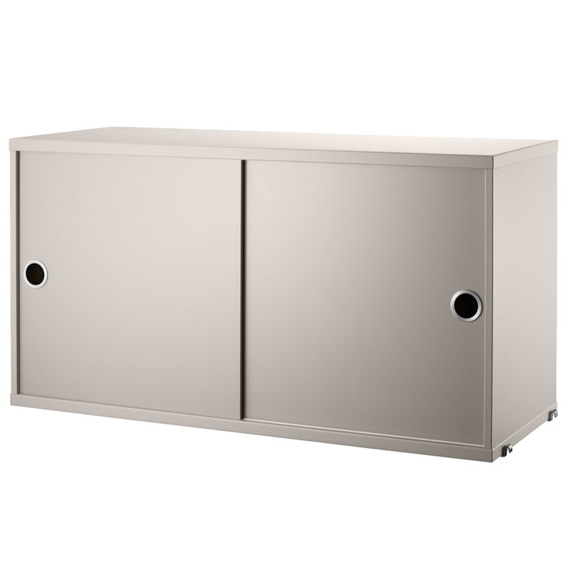 String cabinet by String Furniture #78 x 30 cm, beige #