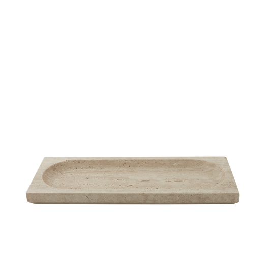 REGINA Dish 40 cm by AYTM #Travertine