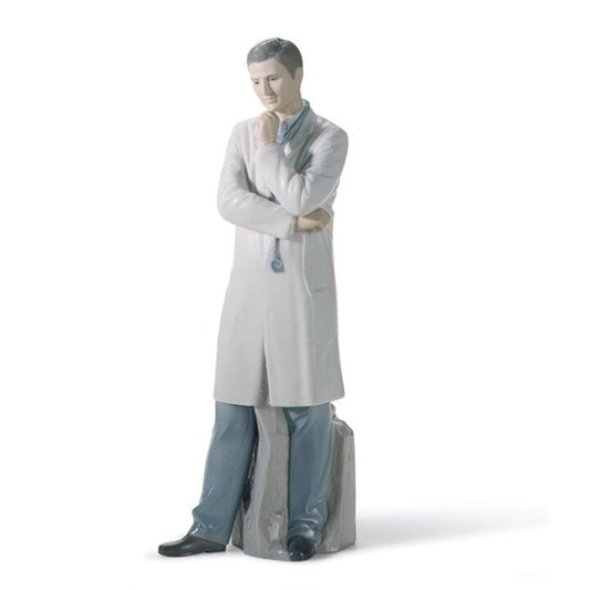 Male Doctor Figurine by Lladró #Fair skin