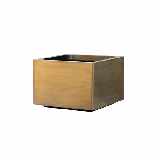 Cuprum - Square Brass Planter by Royal Botania #Gold Brass