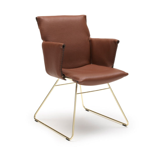 DS-515 Snug - Sled base leather armchair (Category - Leather | NECK)