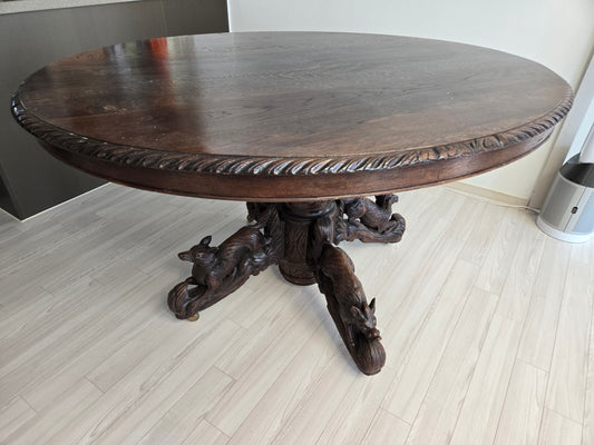 [국내재고] (빈티지) French Oak Hunt Table