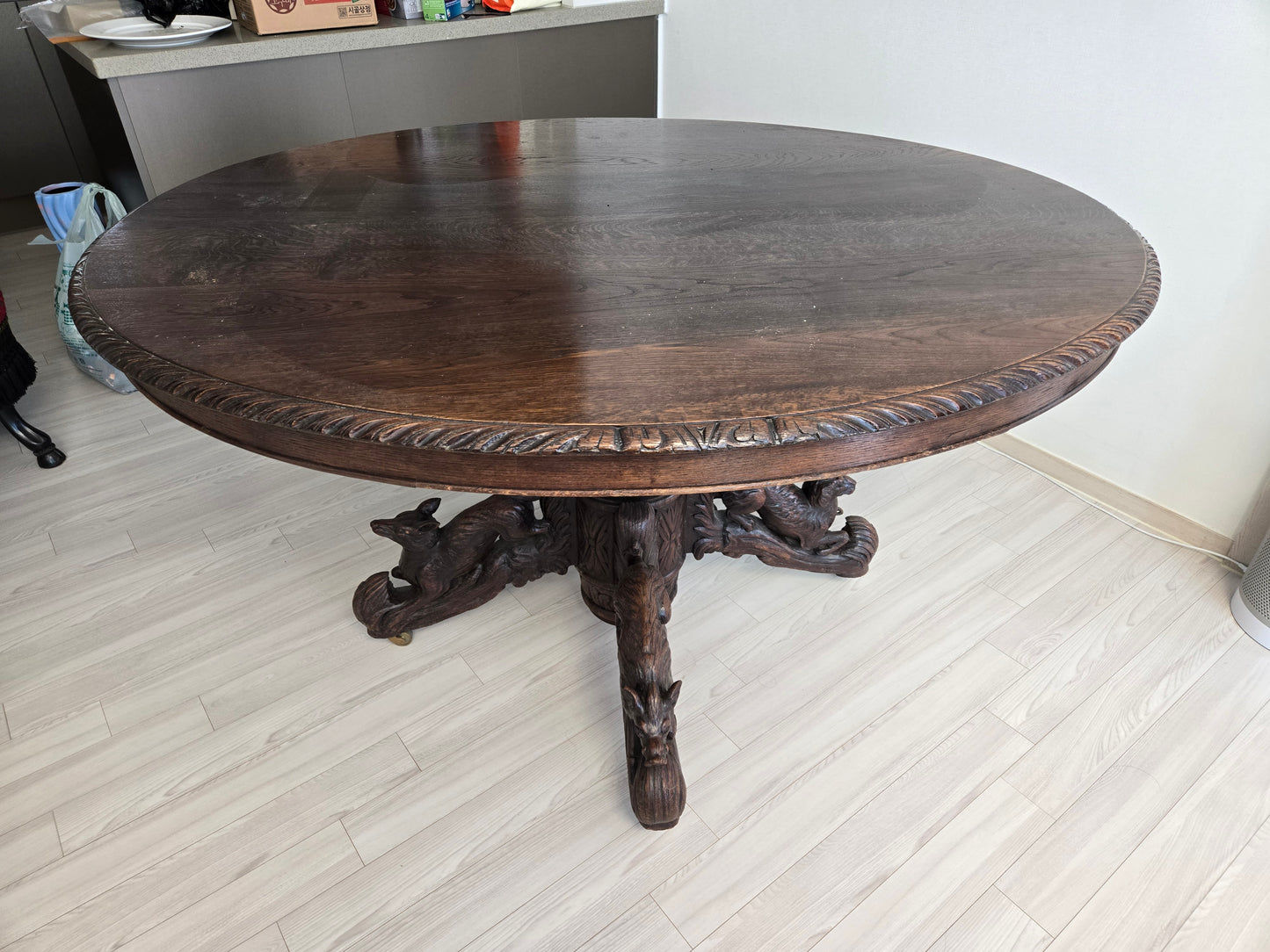 [국내재고] (빈티지) French Oak Hunt Table