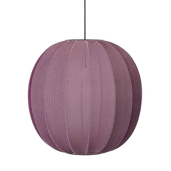 Knit-Wit Round Pendant Lamp Light Ø60 by Made By Hand #Bourgogne Red