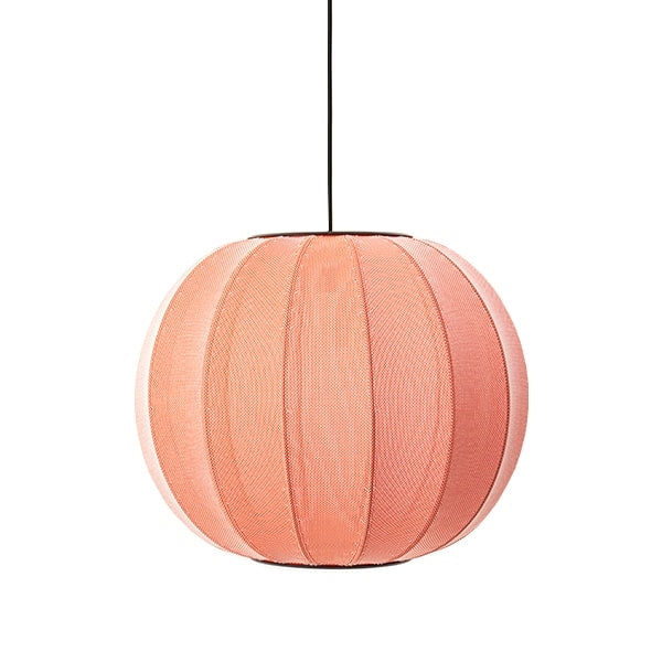 Knit-Wit Round Pendant Lamp Ø45 by Made By Hand #Coral red