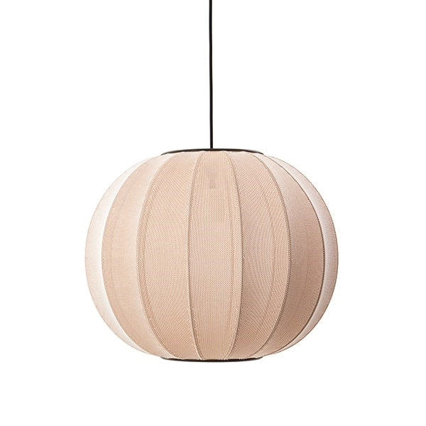 Knit-Wit Round Pendant Lamp Ø45 by Made By Hand #Sand Stone