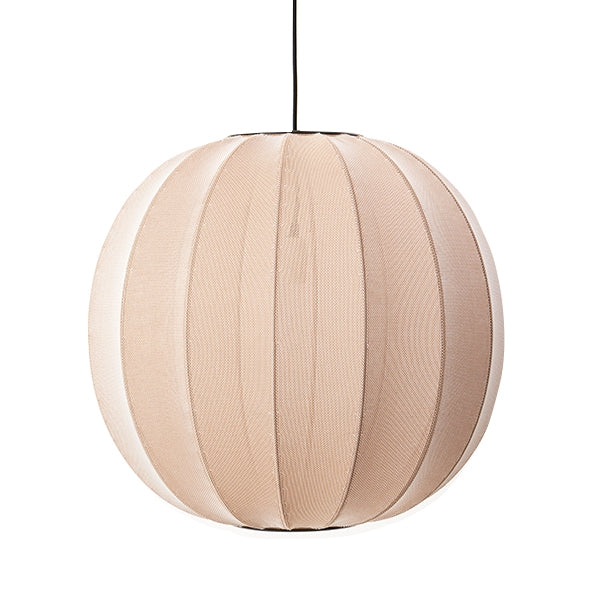 Knit-Wit Round Pendant Lamp Light Ø60 by Made By Hand #Sand Stone