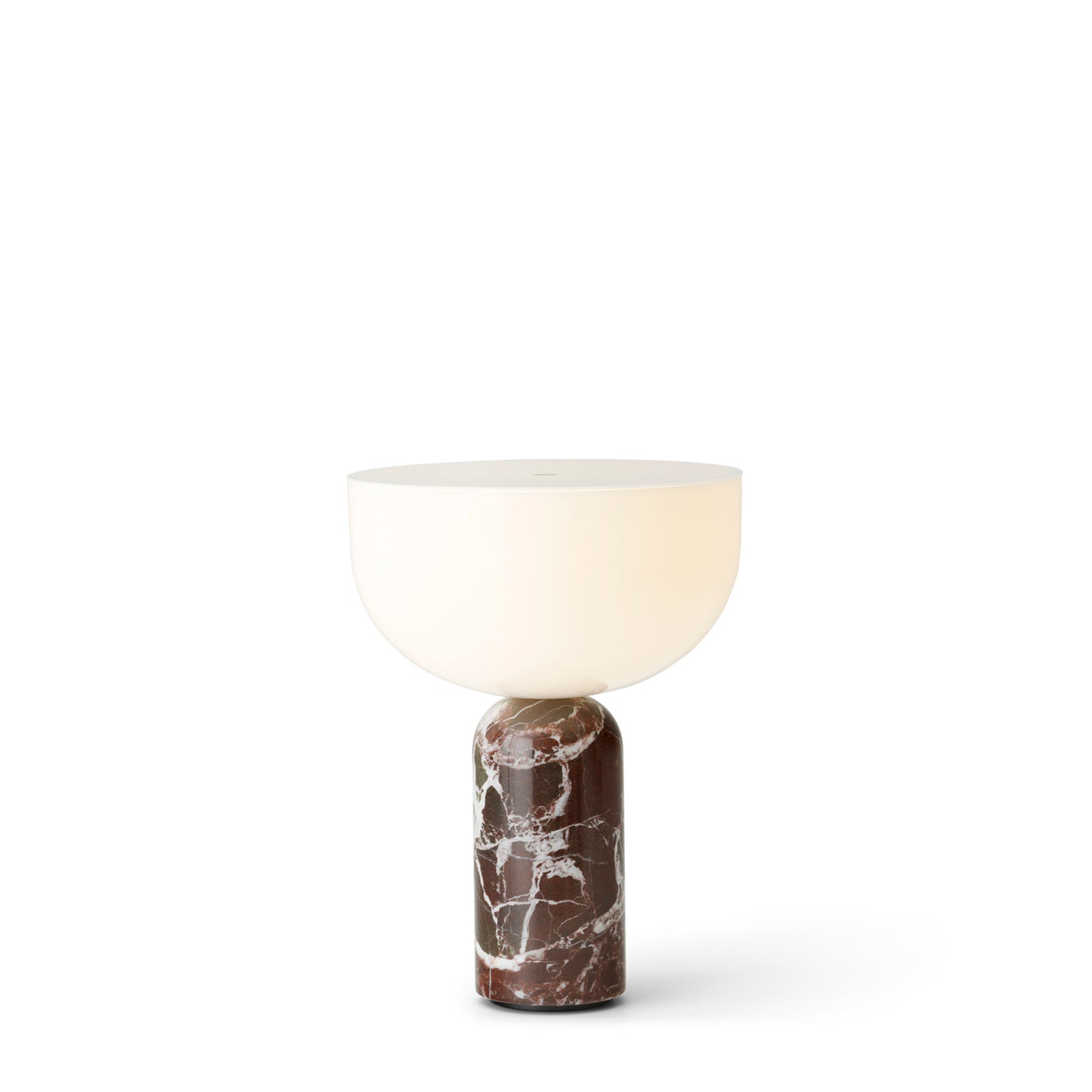 Kizu Portable Table Lamp by New Works #Rosso Levanto Marble