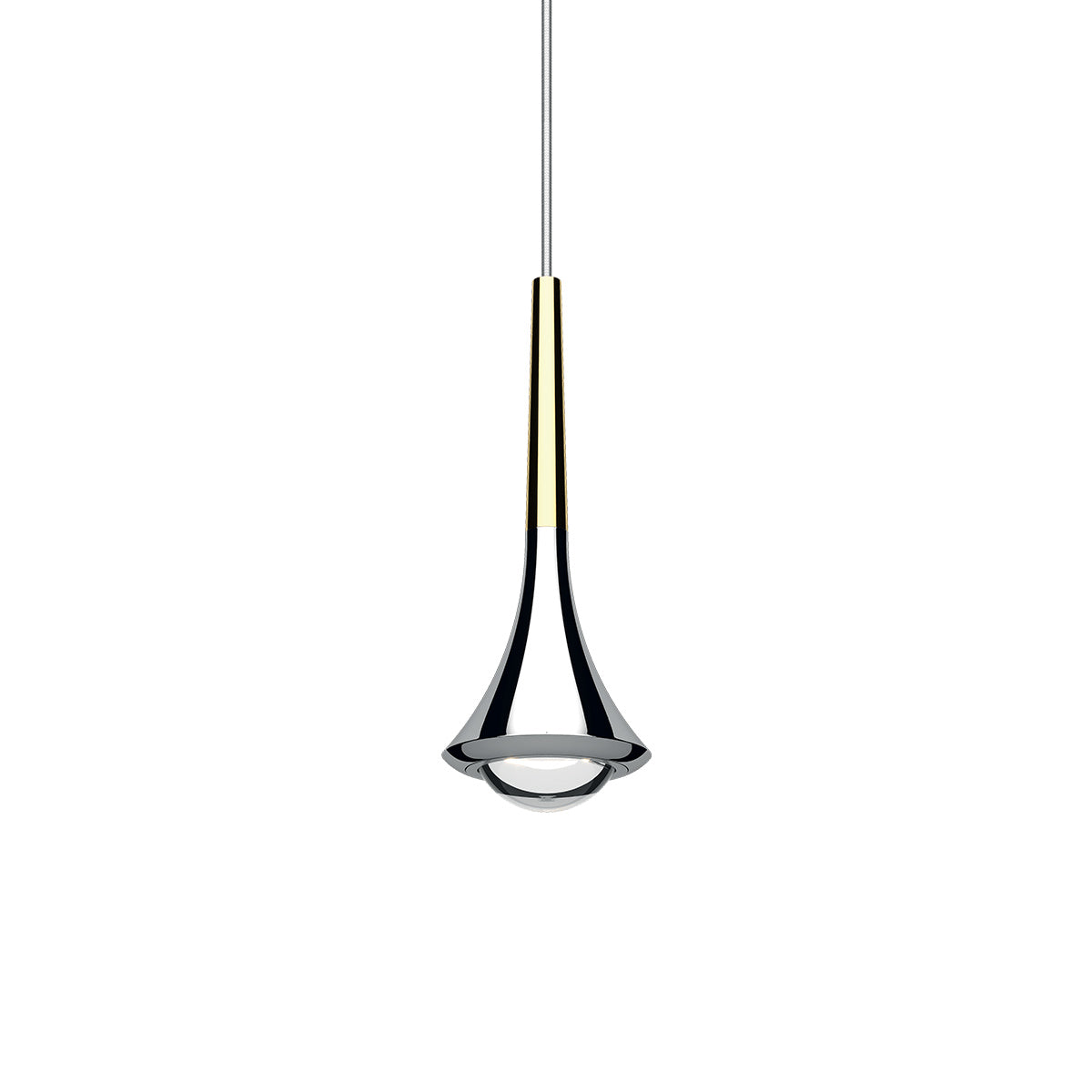 Rain - Led Aluminium Pendant Lamp by Lodes #Chrome/Gold