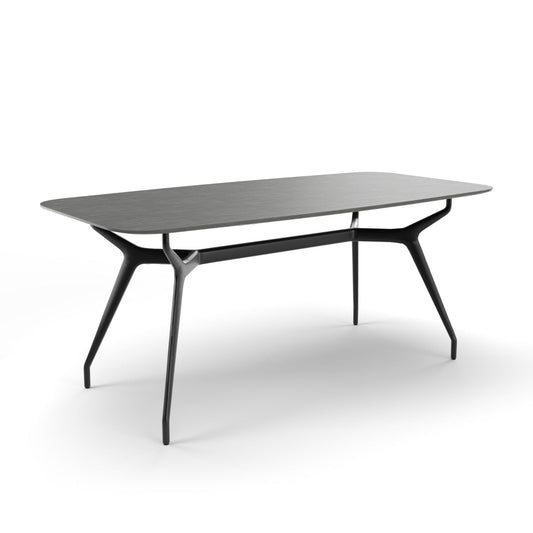ARKOS SHAPED 02 - Rectangular dining table (Top Finishes - LIQUID GLASS | Cear)