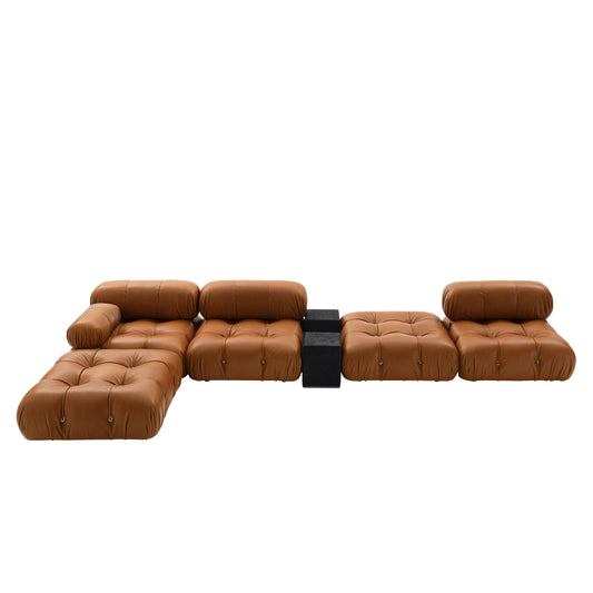 Camaleonda Modular sectional tufted leather sofa (Category - Leather | Gamma)