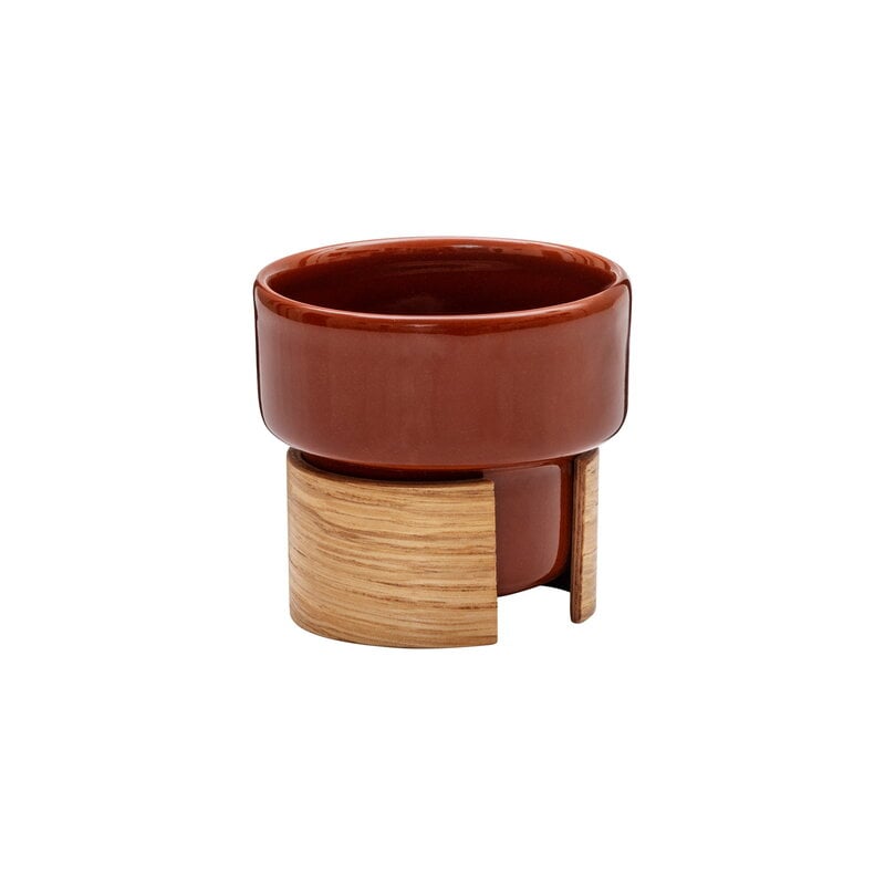 Warm espresso cup 0,8 dl by Tonfisk Design #2 pcs, brown - oak #