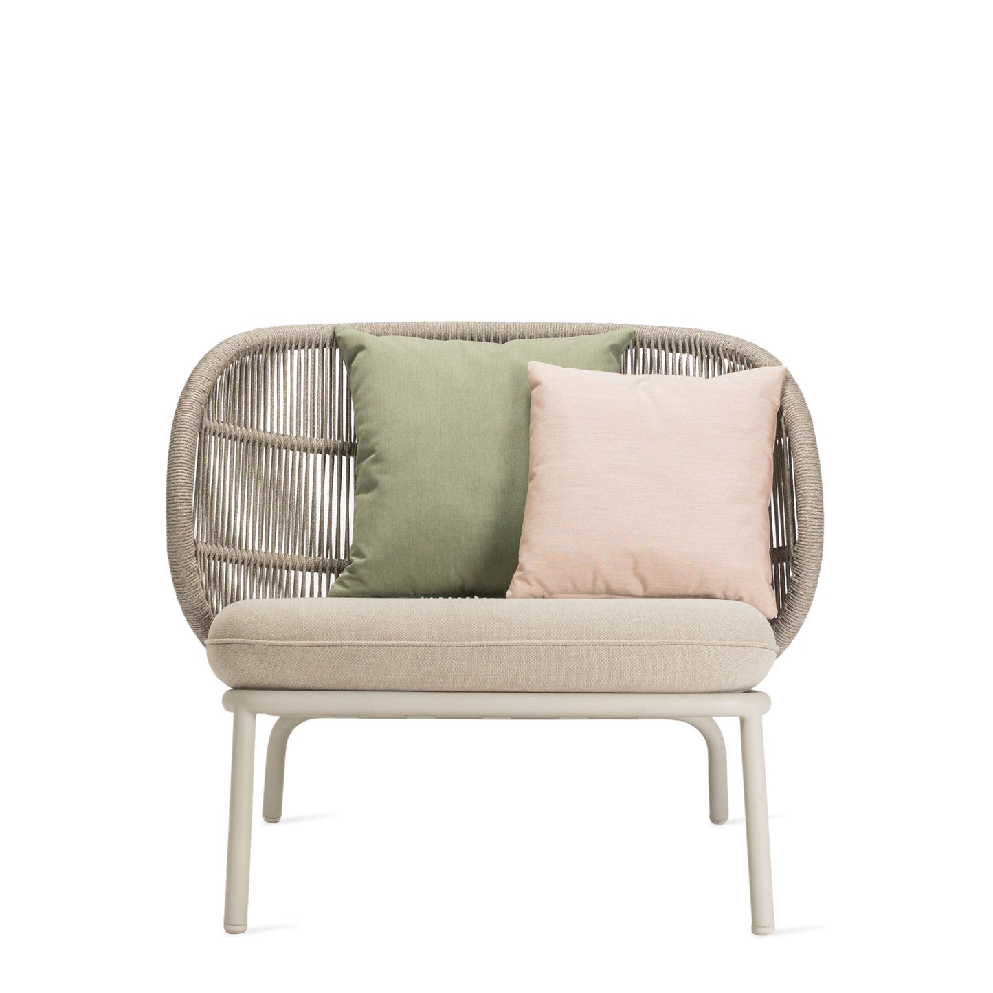 Rope Garden Lounge Armchair Kodo by Vincent Sheppard #DUNE WHITE