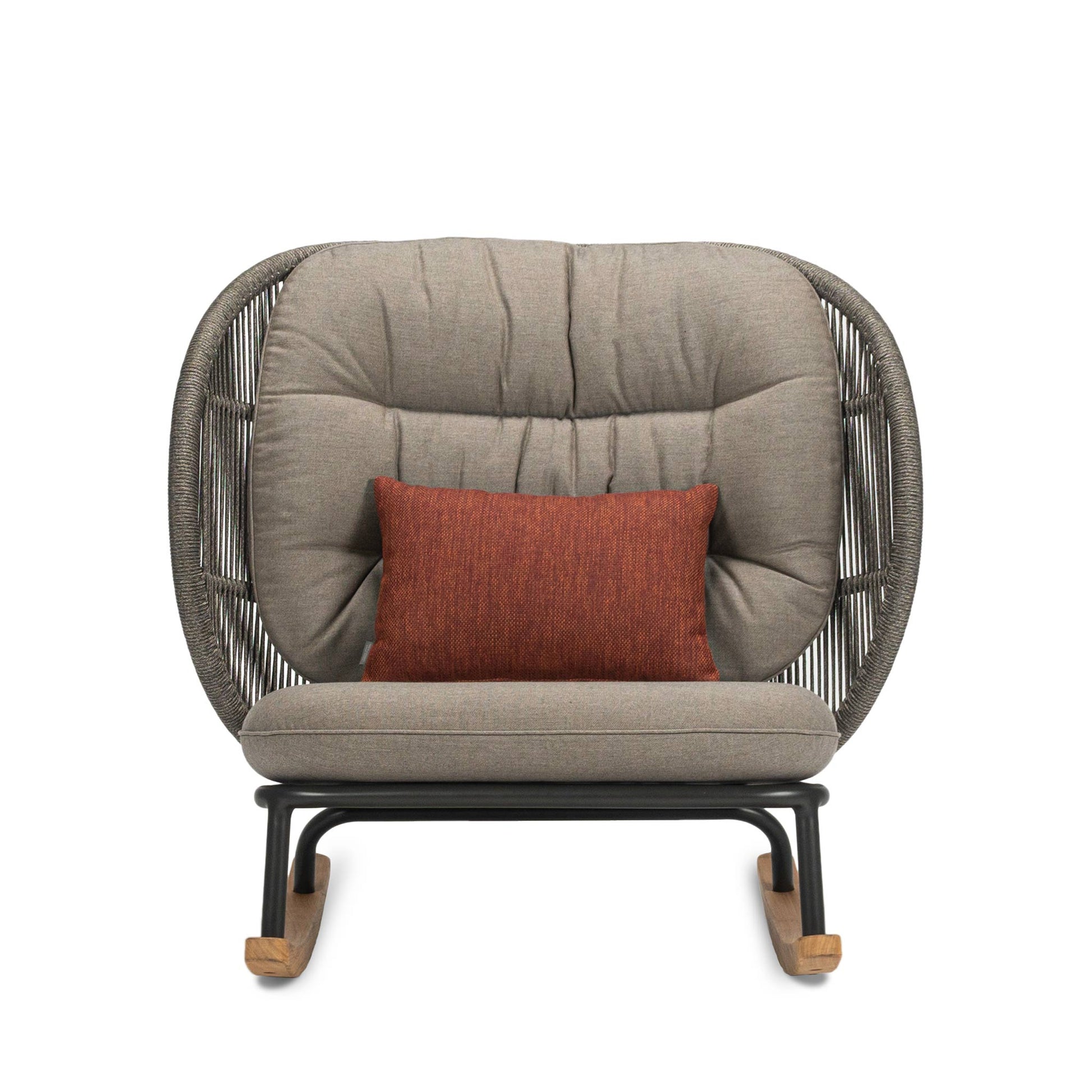 Rocking Rope Garden Armchair Kodo by Vincent Sheppard #FOSSIL GREY
