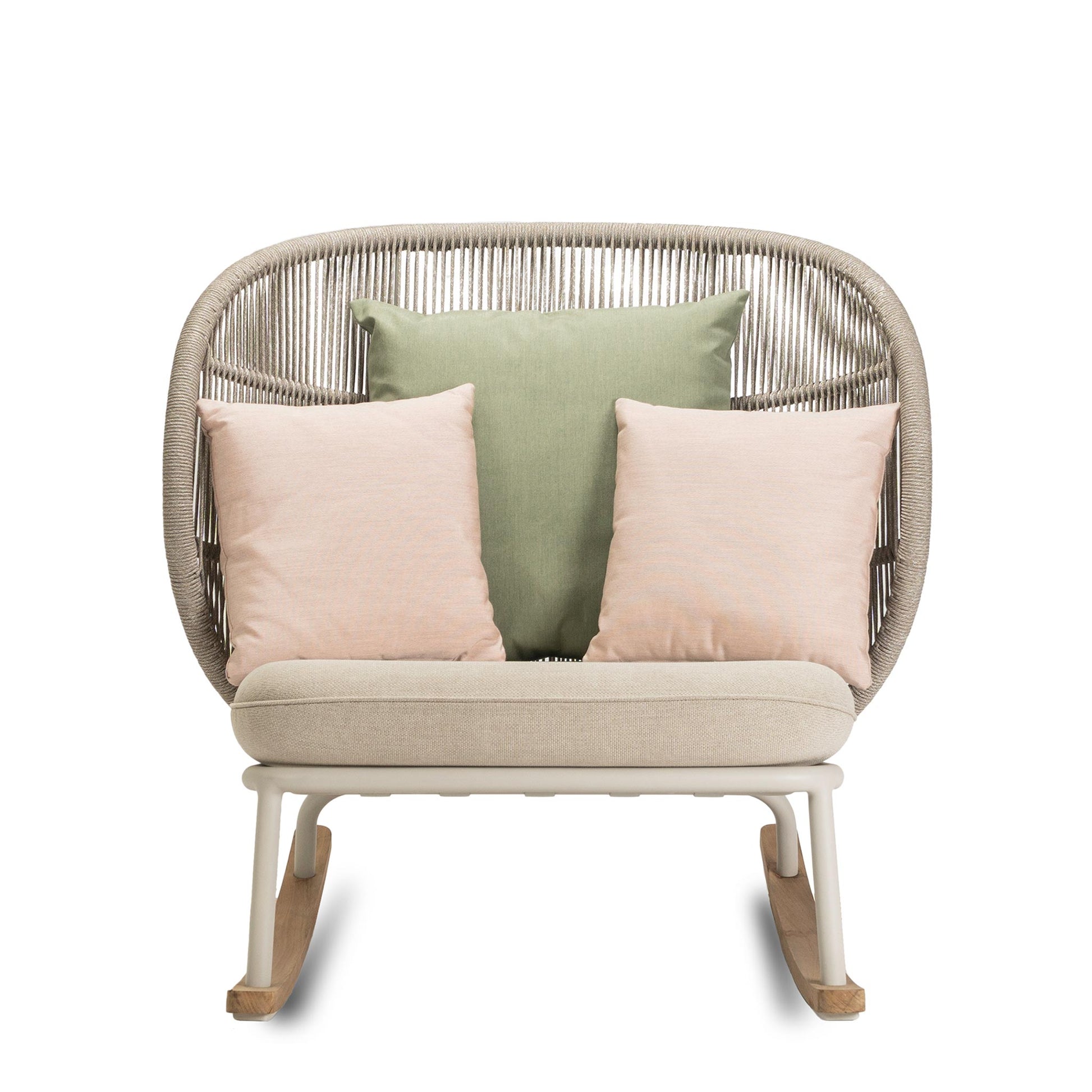 Rocking Rope Garden Armchair Kodo by Vincent Sheppard #DUNE WHITE