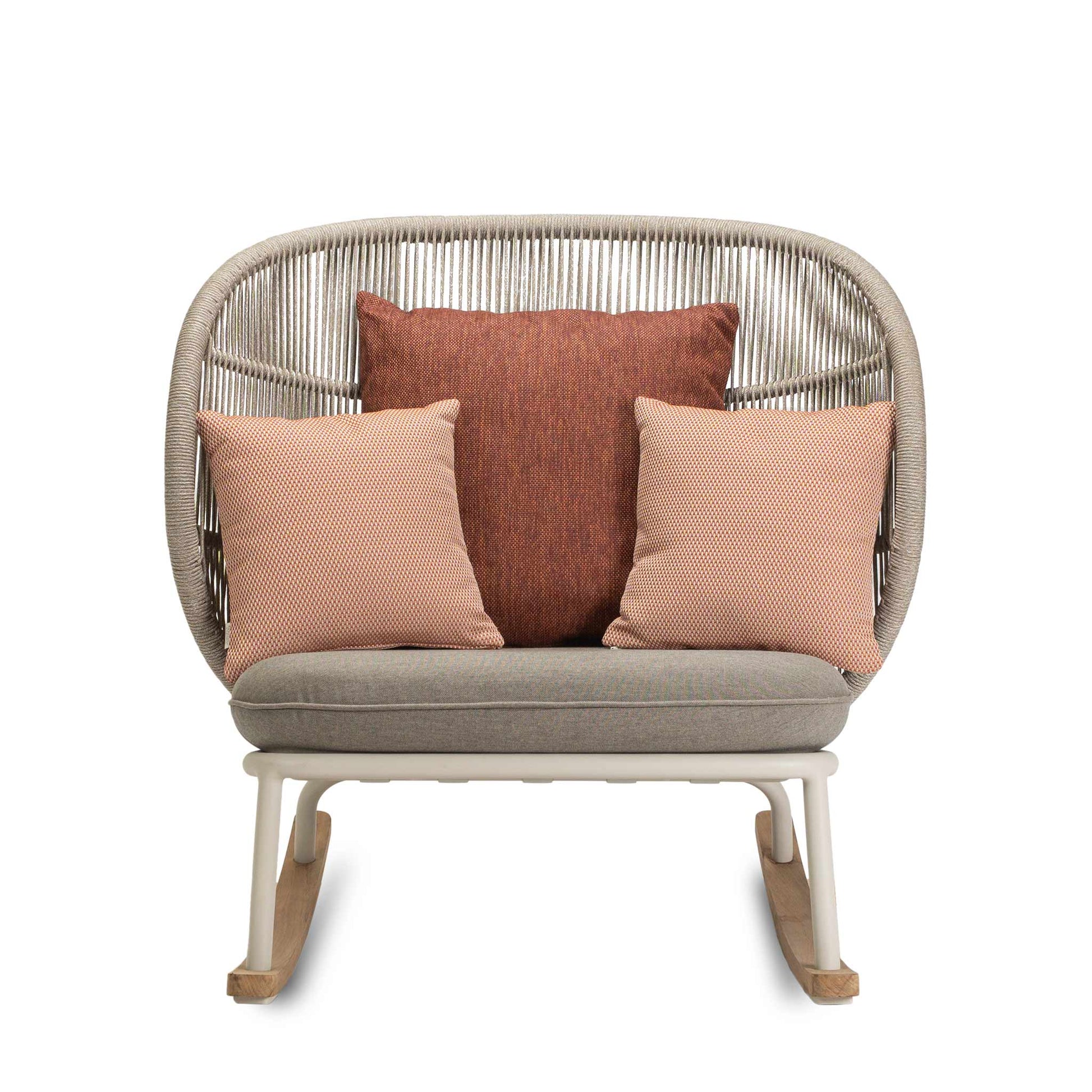 Rocking Rope Garden Armchair Kodo by Vincent Sheppard #DUNE WHITE