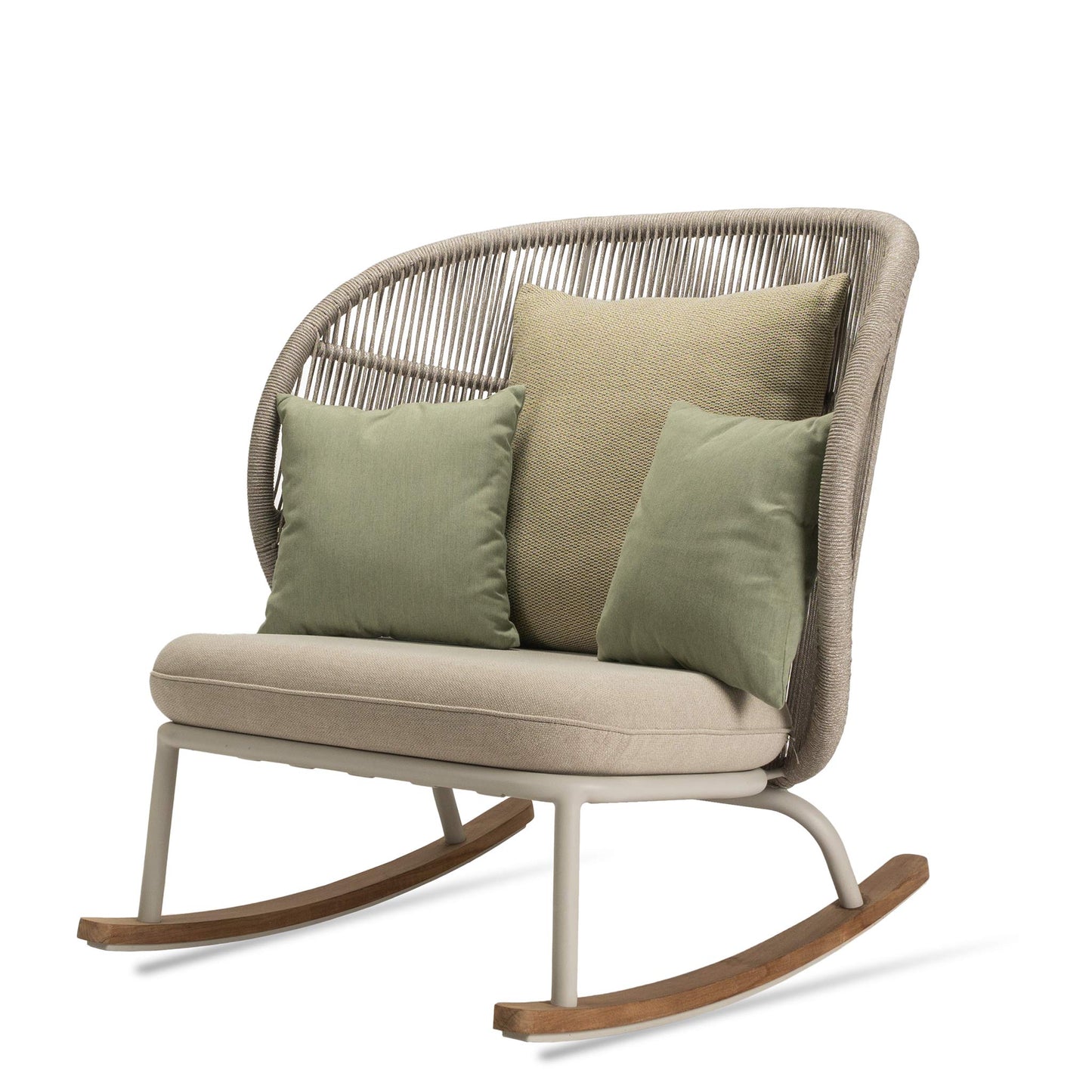Rocking Rope Garden Armchair Kodo by Vincent Sheppard #DUNE WHITE