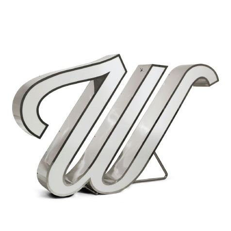 LETTER W - Light letter