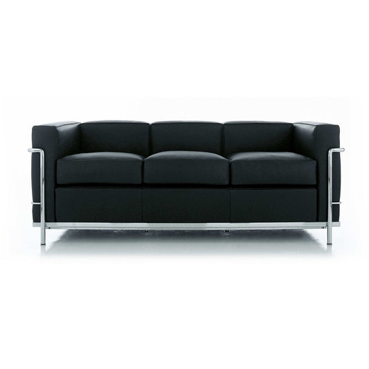 LC2 - 3-Seater Leather Sofa