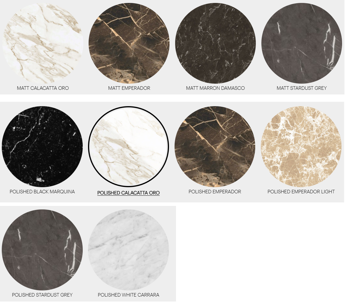 FLY Oval Marble Table (Category - Calacatta Oro Marble)