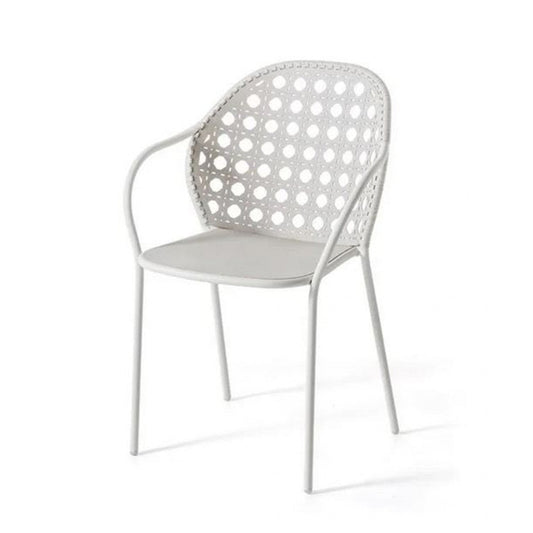 BRISE 24 - Stainless steel garden chair with armrests