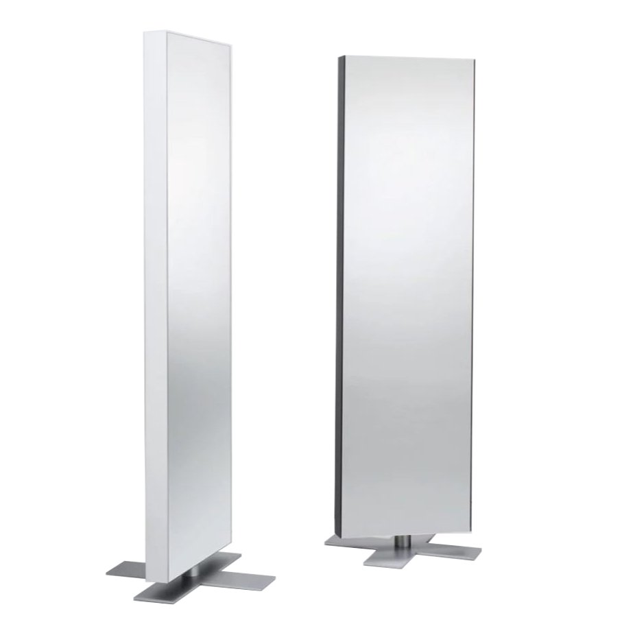GIANO - Double-sided freestanding swivel mirror (Side color selectable)