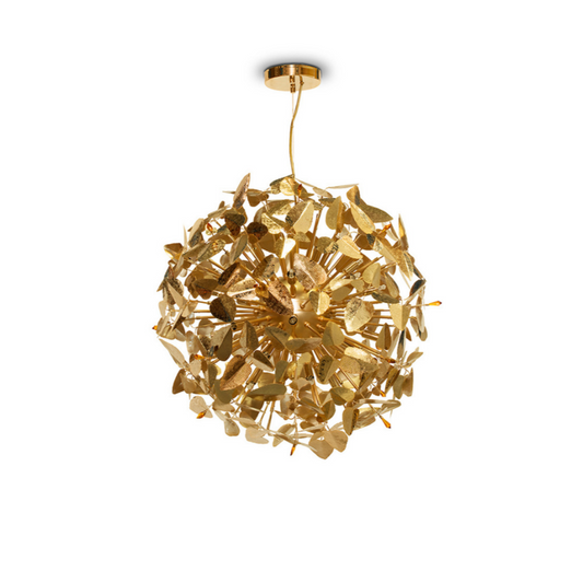 Mcqueen Globe - Brass Pendant Lamp With Swarovski® Crystals by Luxxu
