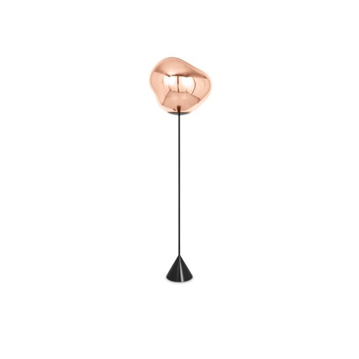 Melt Cone Slim - Metal And Polycarbonate Led Floor Lamp by Tom Dixon #Copper