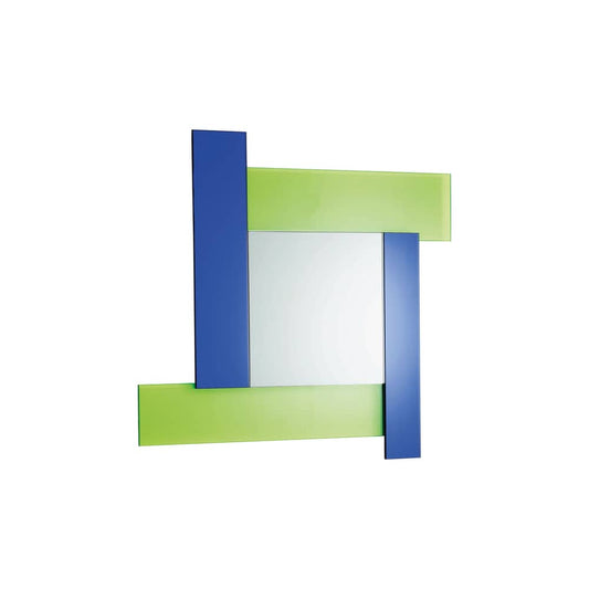 GLI SPECCHI DI DIONISO 2 - Square wall-mounted framed mirror