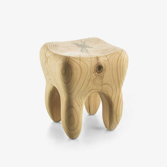 MOLAIRE - Low cedarwood stool