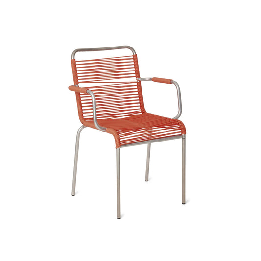 Mya Spaghetti Dining Chair with Armrests by Fiam #Orange