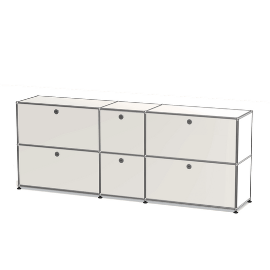 3x2 Modular Metal Sideboard with 3 top doors [W(750+395+750)XD350XH(350+350)]