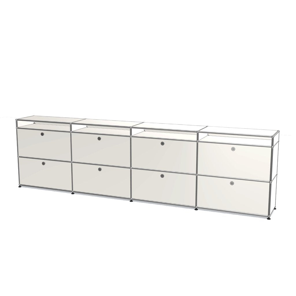 4x3 모듈 하이보드 (하단 8 도어 & 4-3-3-3 패널 ) [W(750+750+750+750)XD350XH(350+350+100)]