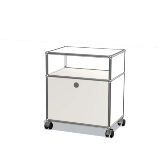 1x2 Modular Metal Sideboard with 1 bottom door & 3 pannels [W500XD350XH(350+175)]