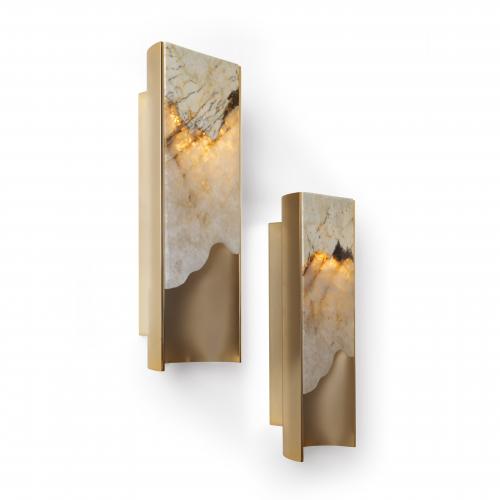 Polaris - Aluminium And Onyx Wall Lamp by Visionnaire