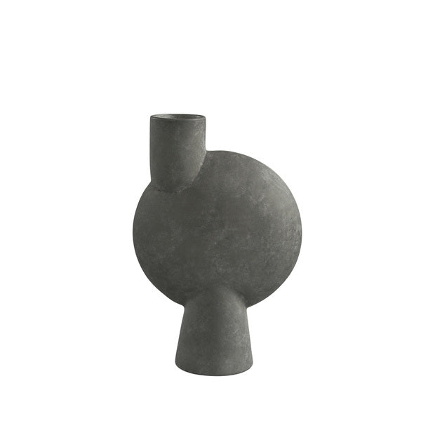 Sphere Bubl Big Ceramic Vase by 101 Copenhagen #Dark Grey