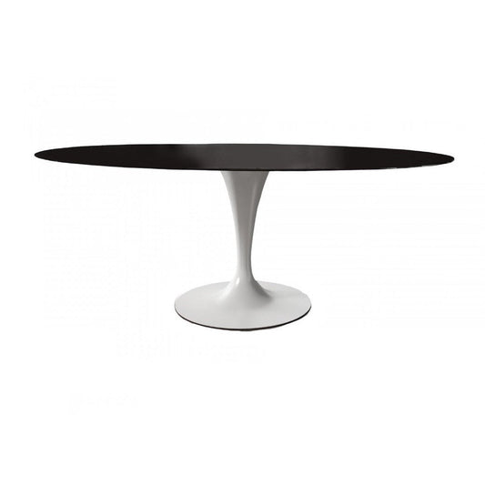 Flûte elliptical - Oval table (Top Finishes - LIQUID GLASS & MATERIA | Cat. SC)