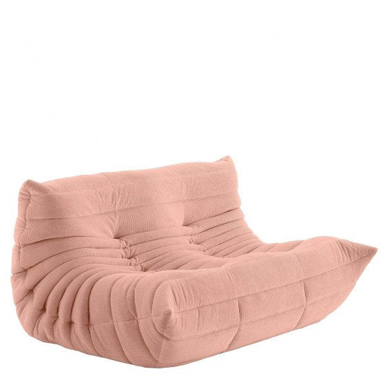 TOGO SMALL SETTEE - 2-Seater Fabric Sofa Without Armrests