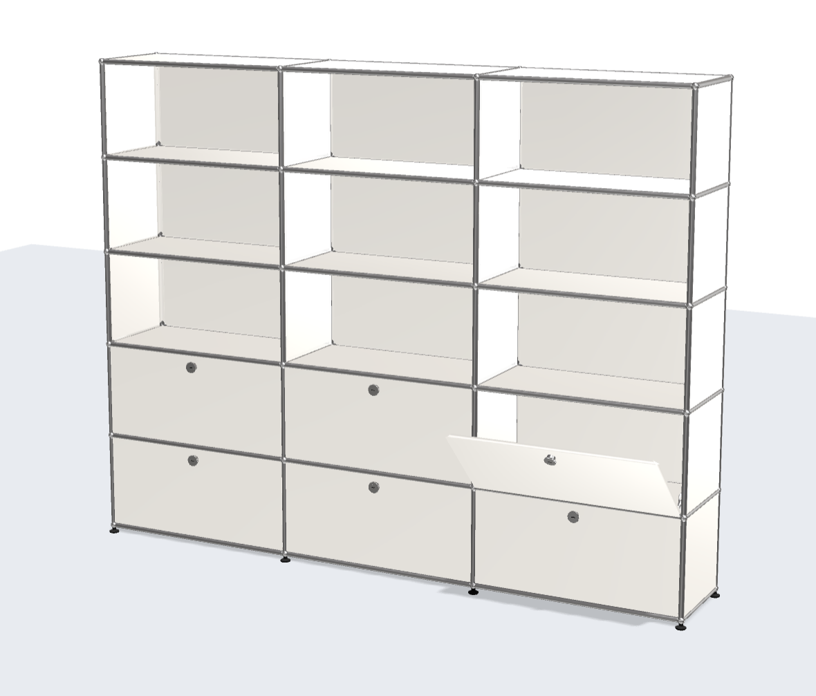 3x5 Module System (하단 6 도어) [W(750+750+750)XD350xH(350+350+350+350+350)]