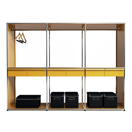 3x2 옷장 (6 중앙 서랍장) [W(750+750+750)XD500XH(750+750)]