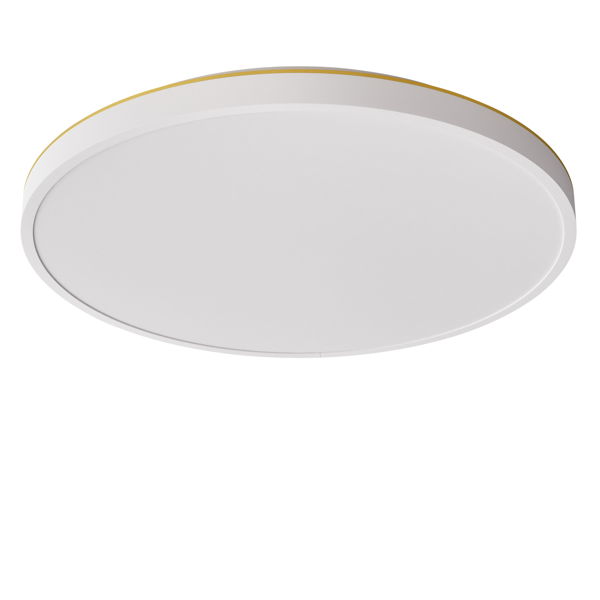 Plafon 45 Ceiling Light by Edgeform #White / Brass