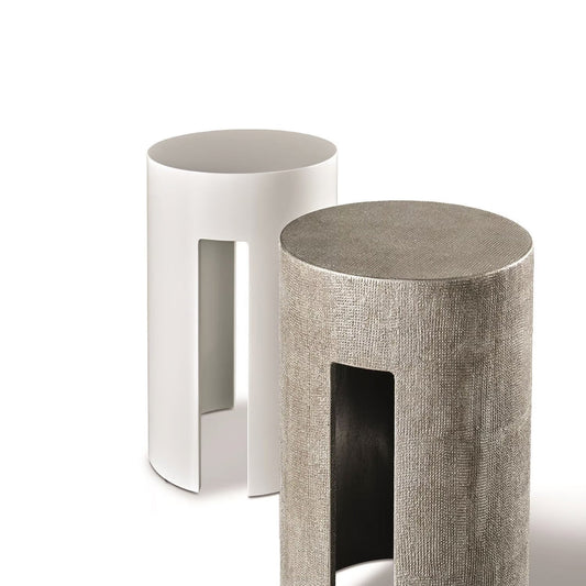 GONG - Low Round Wooden Coffee Table (Dimension - Ø45 x H50 cm)