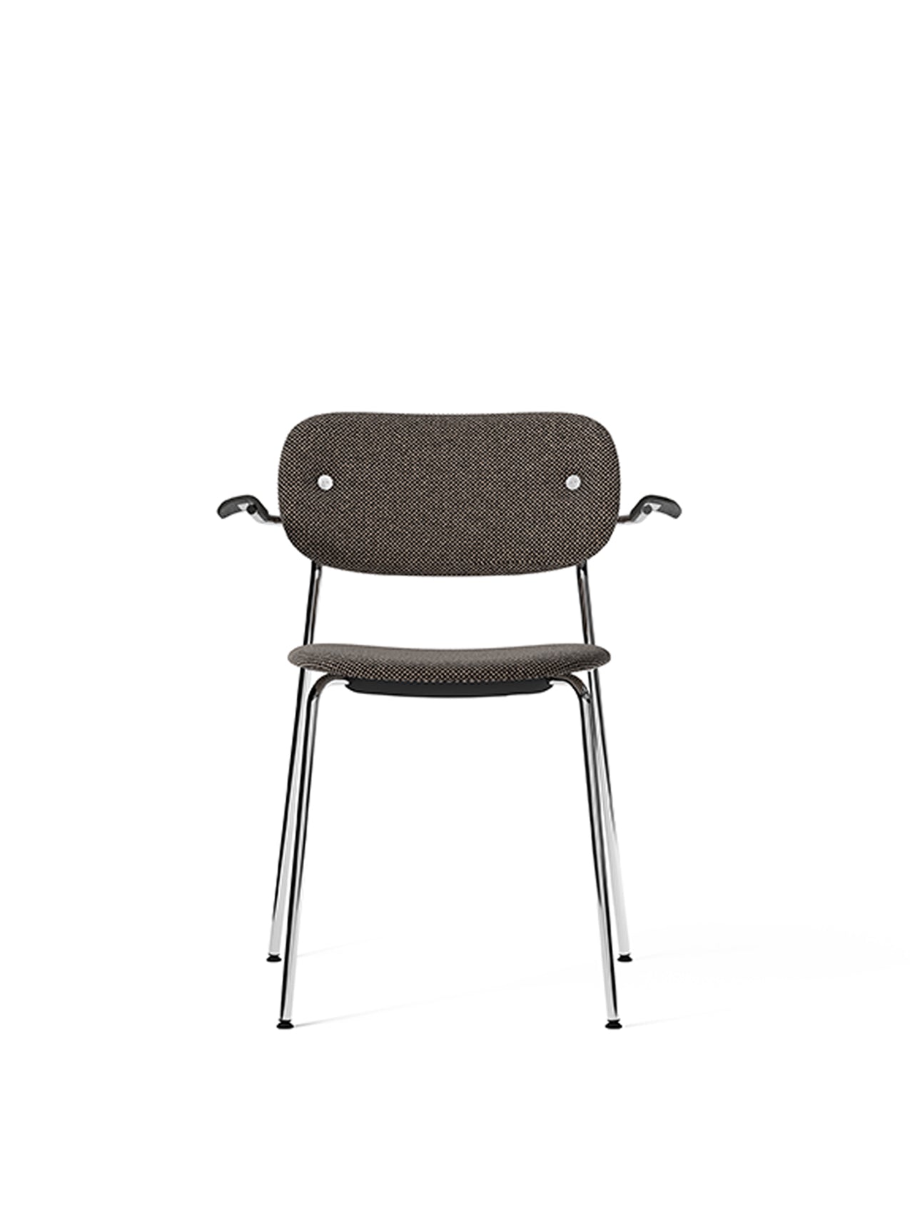 Co Dining Chair, Fully Upholstered With Armrest, Chrome by Audo Copenhagen