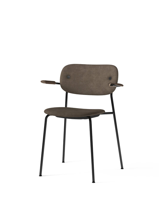 Co Dining Chair, Fully Upholstered With Armrest, Black by Audo Copenhagen