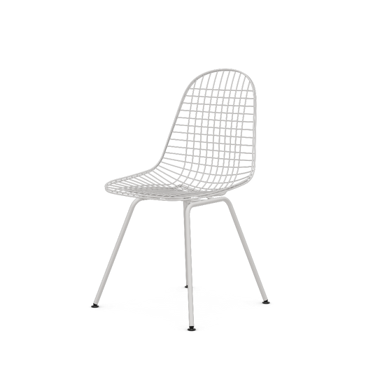 Wire Chair DKX (without upholstery) by Vitra #coated (new height) white (smooth)