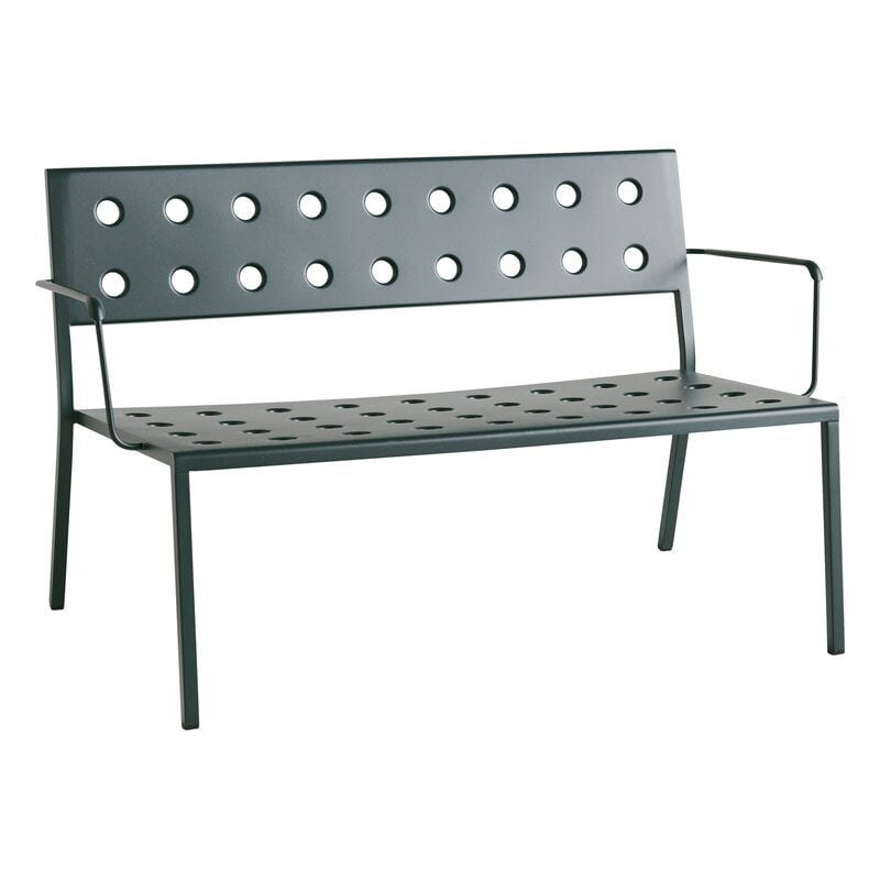 Balcony Lounge Bench W. Arm by HAY