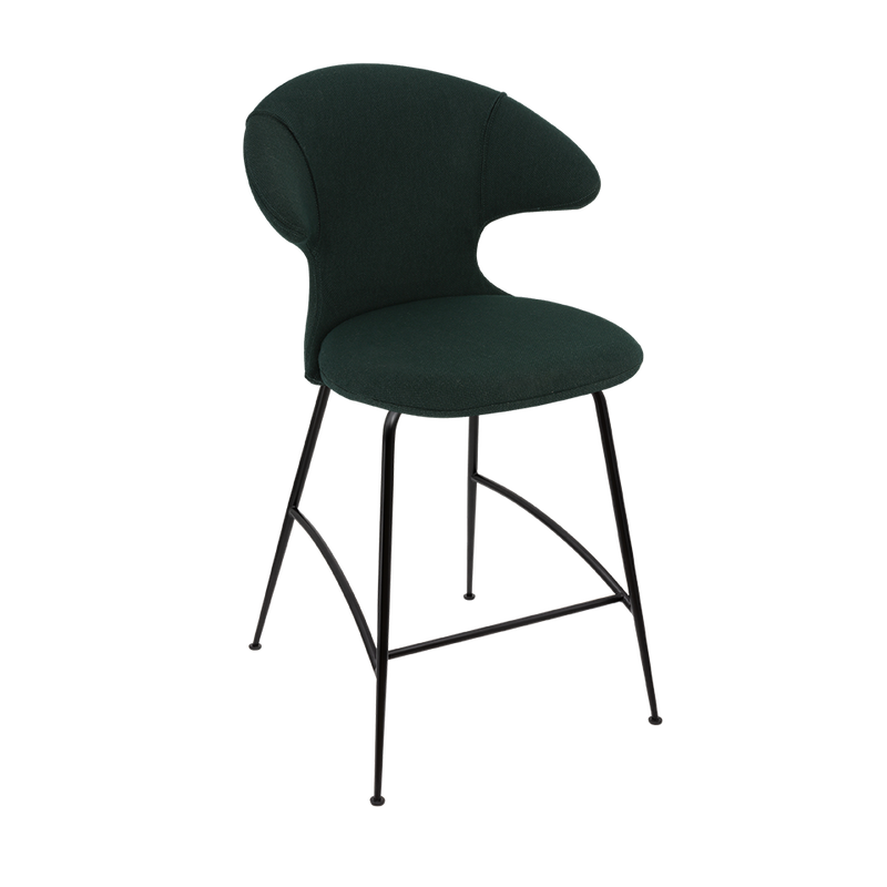 Time Flies Upholstered Counter Stool by Umage #Calm Seas / Black